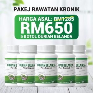 PAKEJ KRONIK - 5 DURIAN BELANDA PLUS KAPSUL